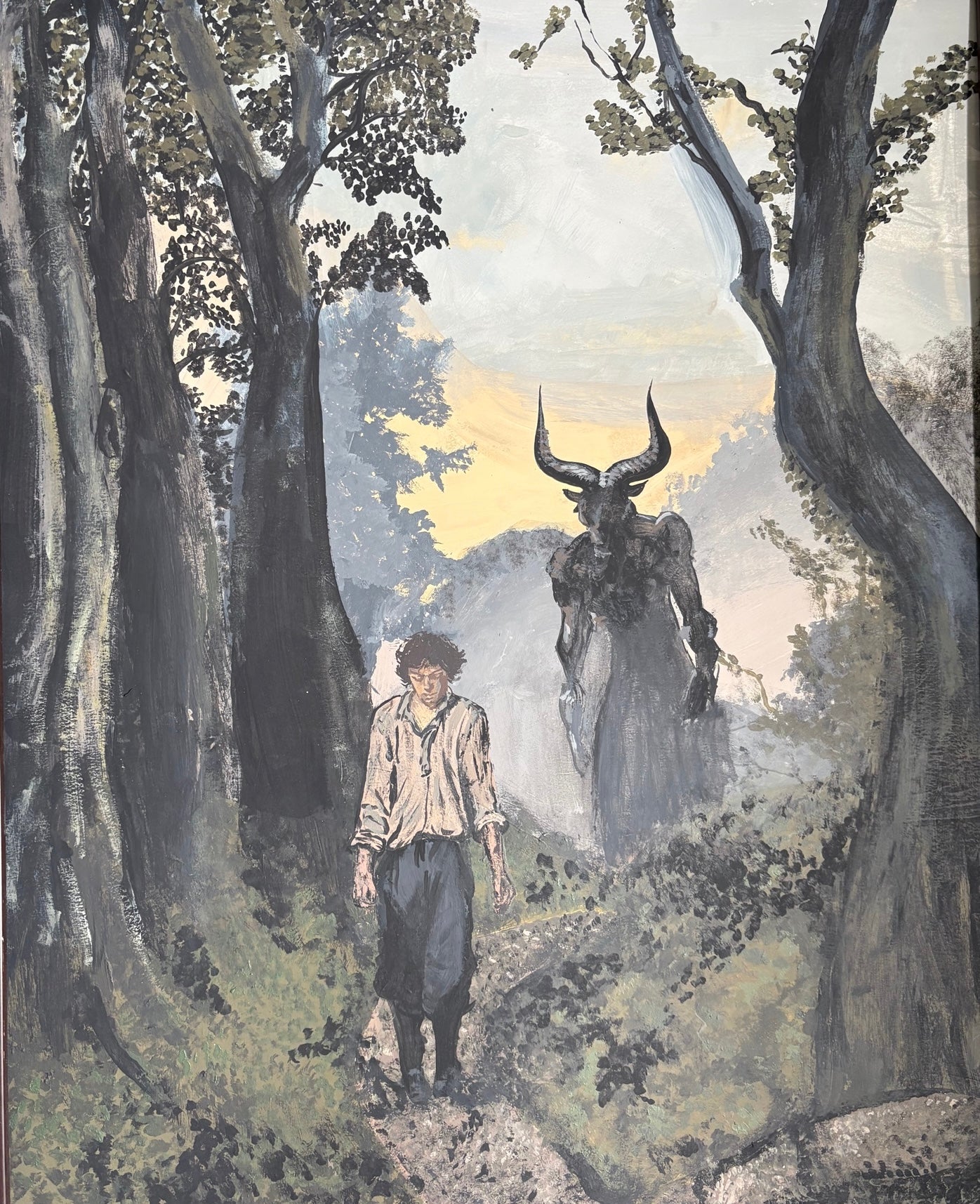 Laura Alexander – Fantasy Art Print - The Boy in the Woods
