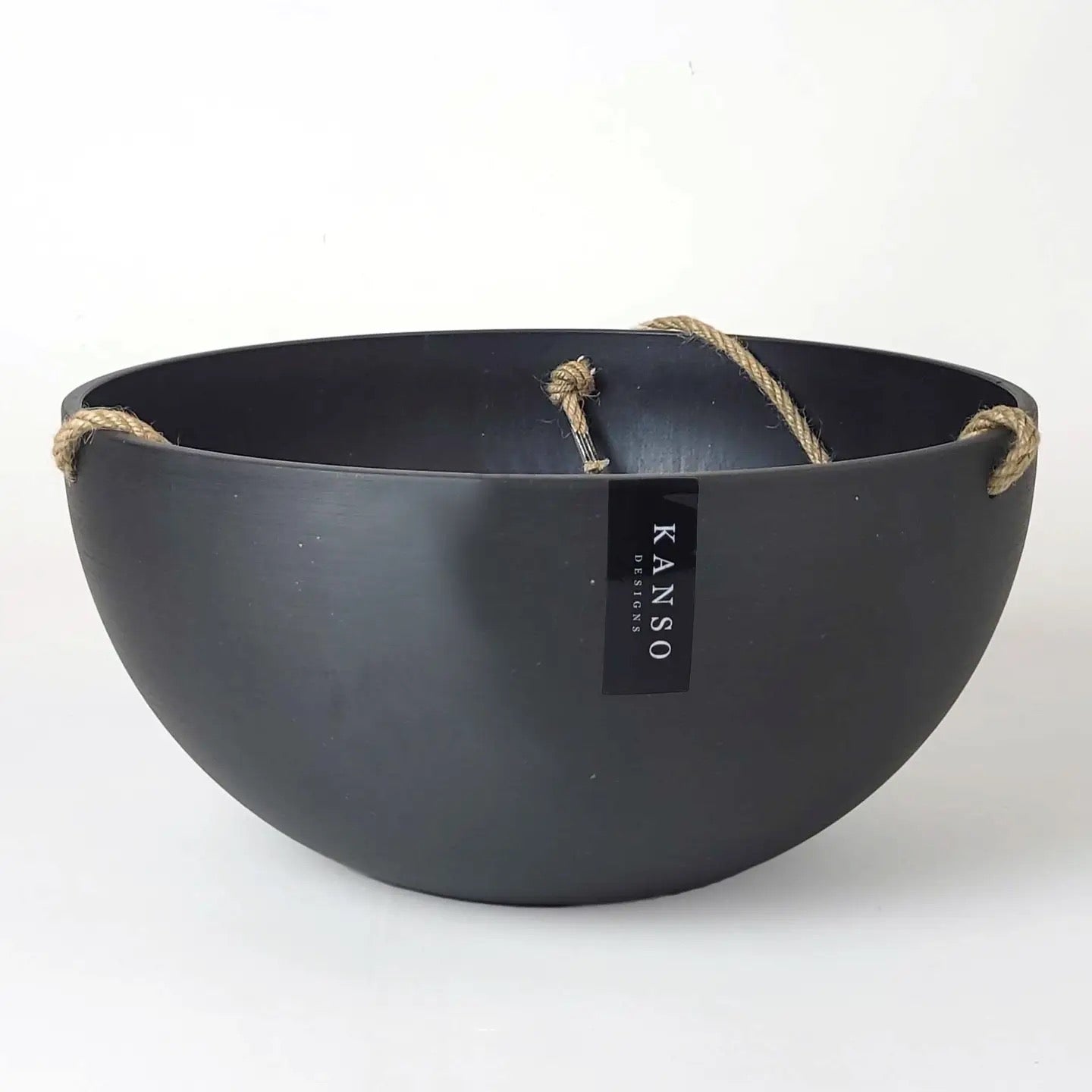 black ceramic hanging planter 12" Kanso Designs Round Hanging Planter – Urbane Eight Inc