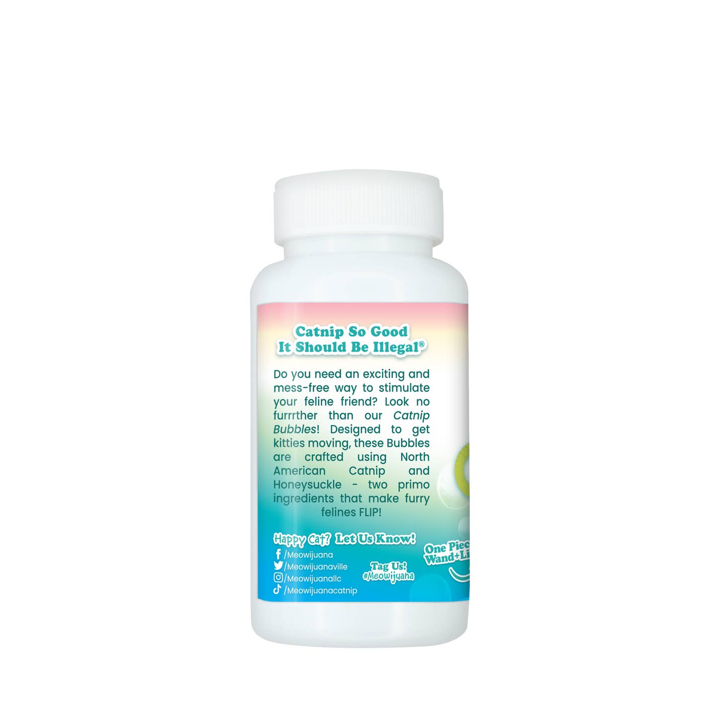 Catnip Bubbles with Honeysuckle – Interactive, Herbal Bubble Fun for Cats