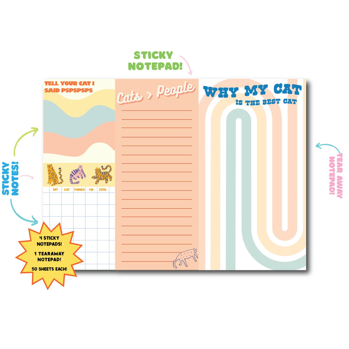 Cat Lovers Notepad – Cute & Practical Stationery for Cat Enthusiasts