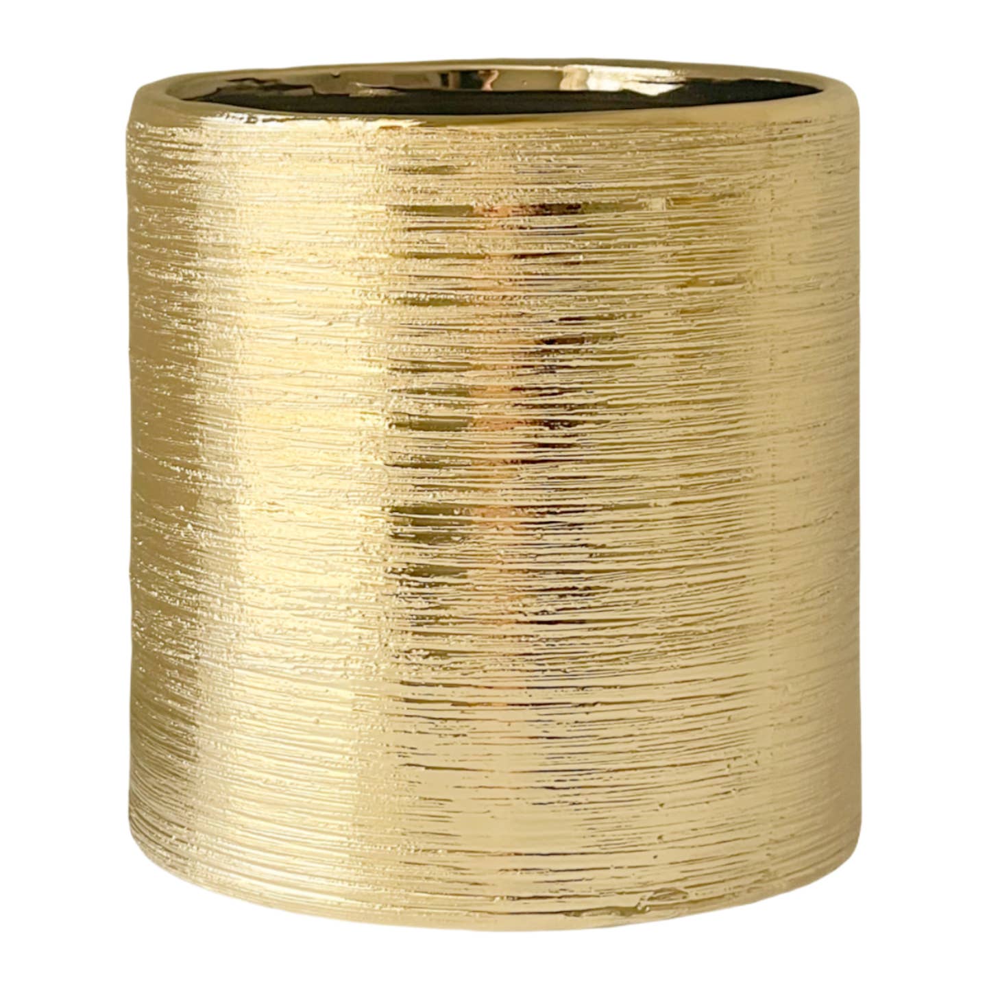 Etched Gold Pot
