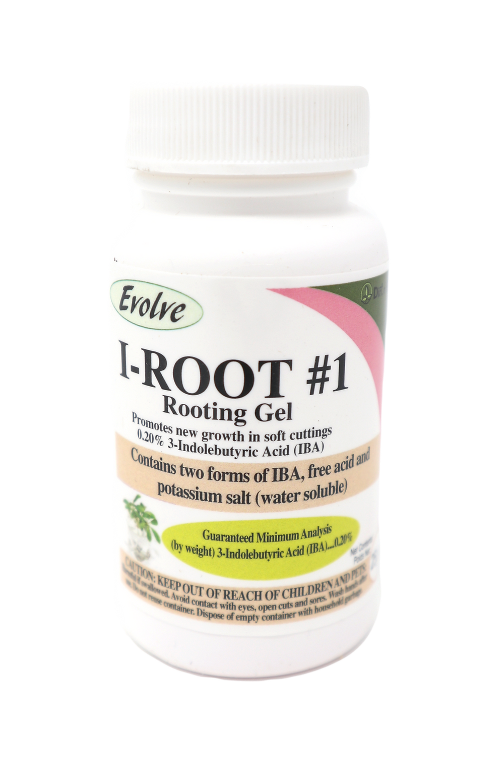 Evolve I-Root #1 Rooting Gel bottle on a white background