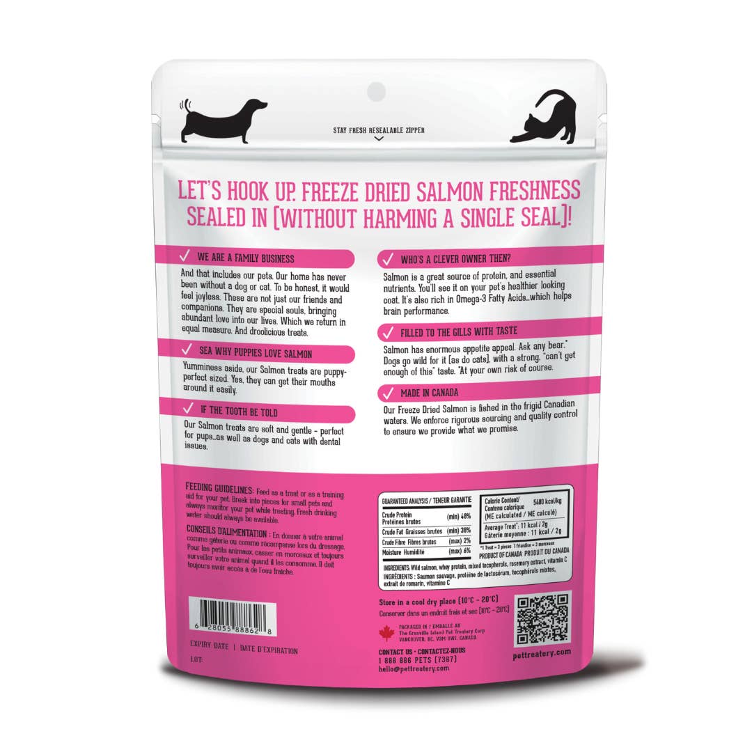 Wild Salmon Freeze-Dried Pet Treats – High-Protein, All-Natural Reward