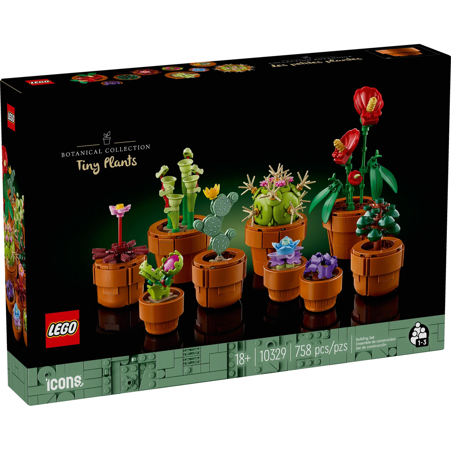 LEGO Icons Tiny Plants 10329 building set box front