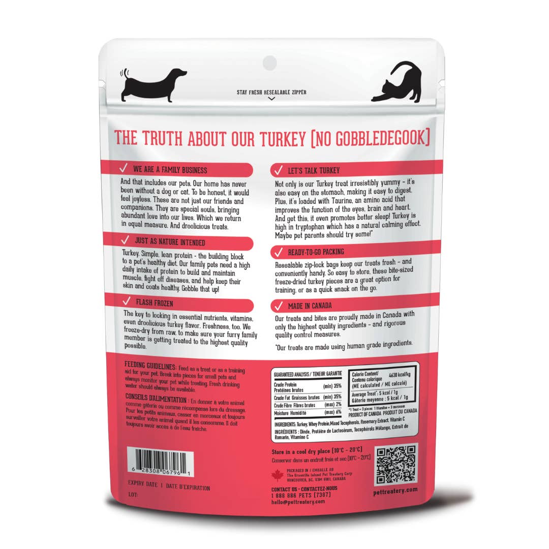 Turkey Freeze-Dried Pet Treats – High-Protein, Nutritious Reward for Cats & Dogs