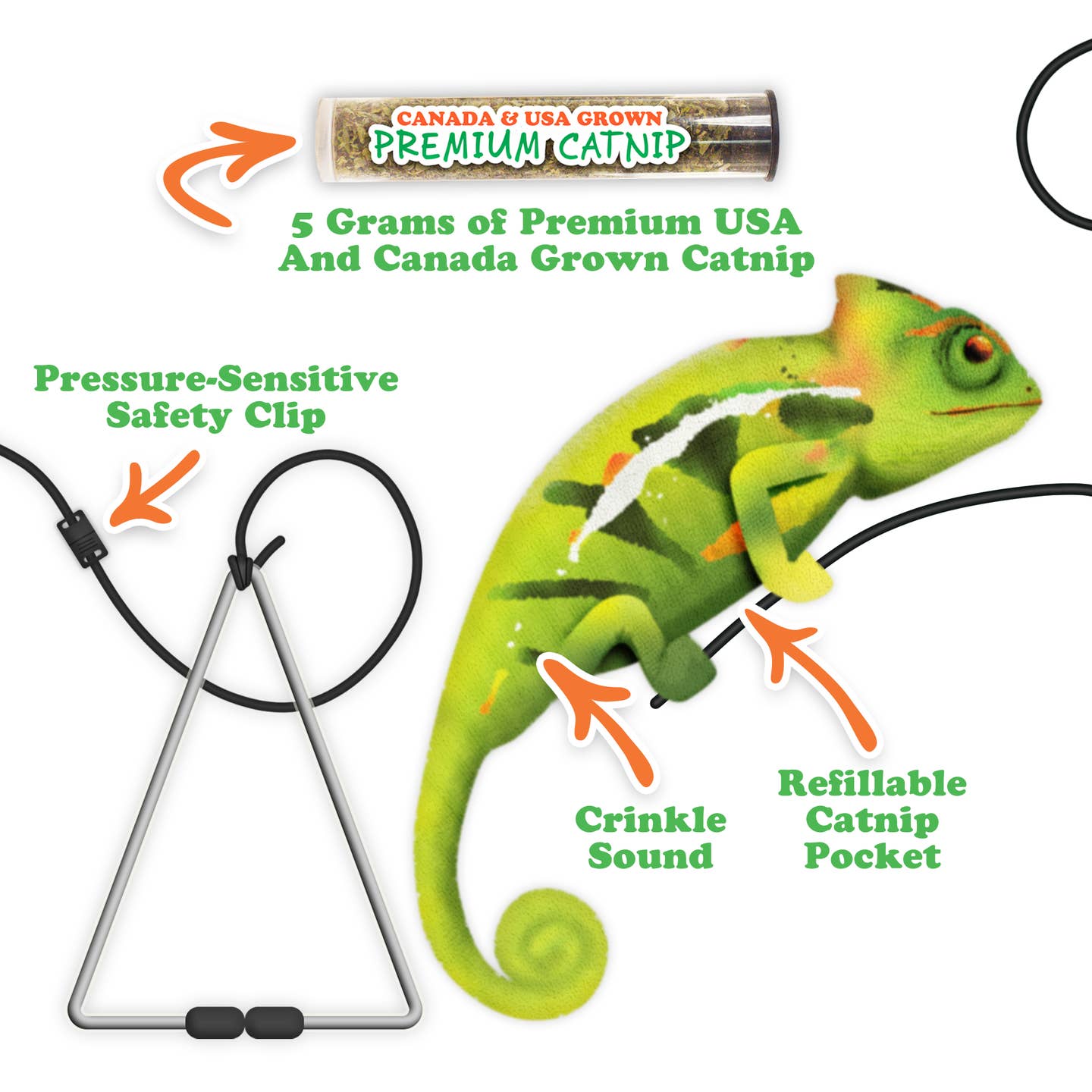 Jump 'n' Jamb – Jouet à bascule rechargeable à l'herbe à chat caméléon