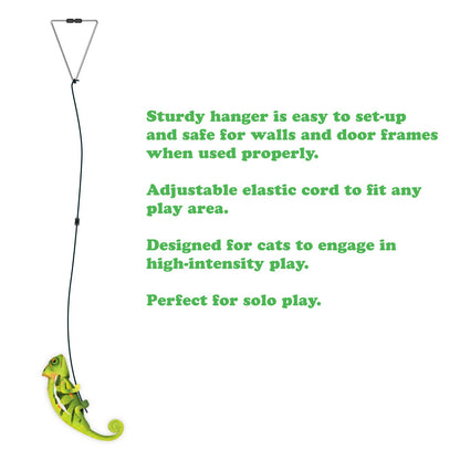 Jump 'n' Jamb – Jouet à bascule rechargeable à l'herbe à chat caméléon