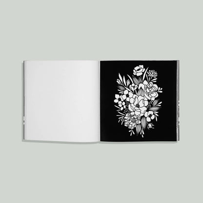 Bloom Adult Coloring Book – Relaxing Floral Designs with Bonus Velvet Pages