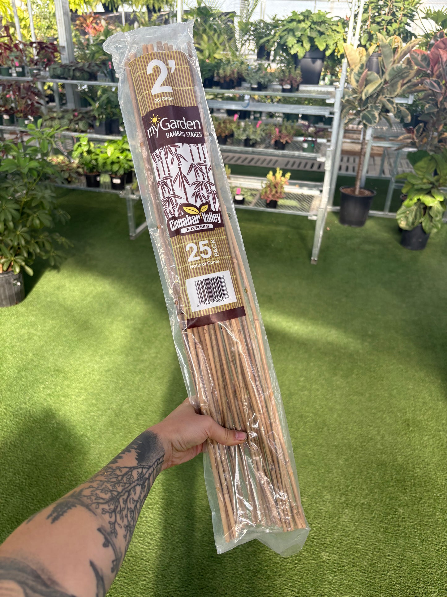 Bamboo Stakes Natural Packs – Durable Plant Support Stakes