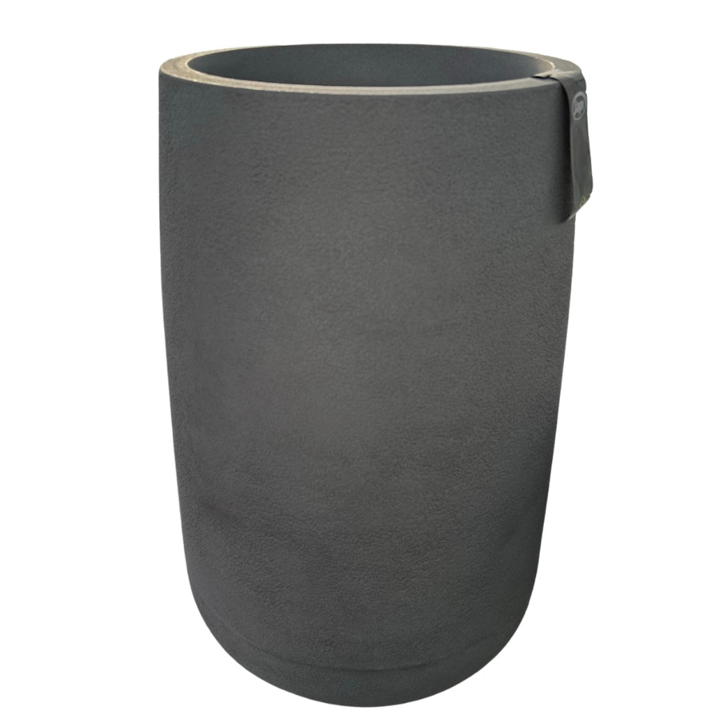 Bios Round Planter – Burnt Cement Finish for Modern Indoor/Outdoor Plants