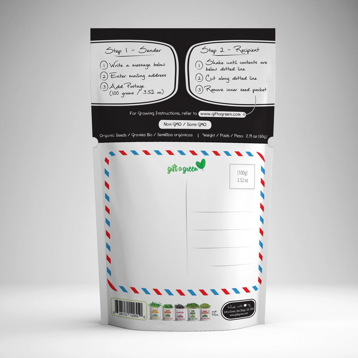 Rad Dad Radish Microgreens Grow Card | Giftagreen