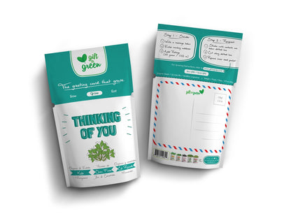 Thinking of You Kale Microgreens Grow Card | Giftagreen