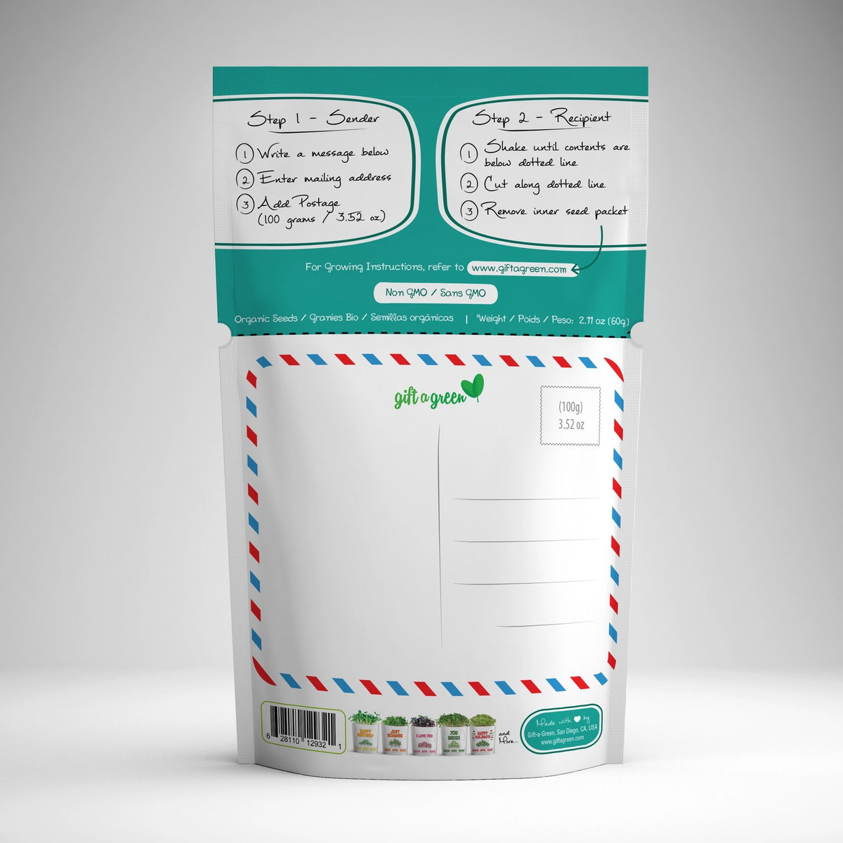 Thinking of You Kale Microgreens Grow Card | Giftagreen