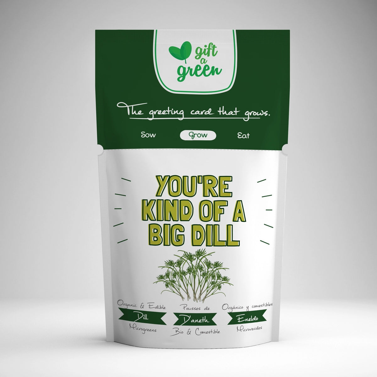 You’re Kind of a Big Dill Microgreens Grow Card | Giftagreen