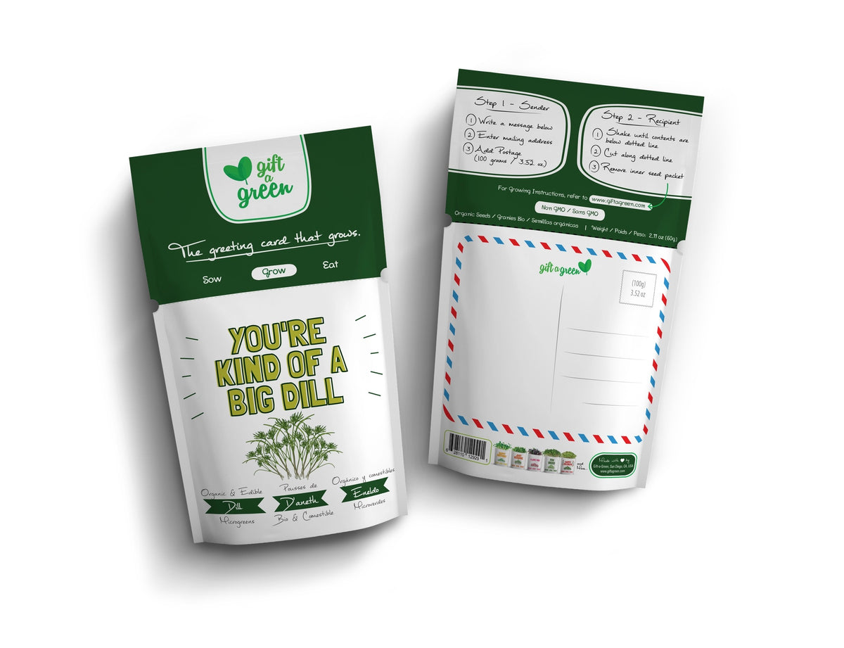 You’re Kind of a Big Dill Microgreens Grow Card | Giftagreen