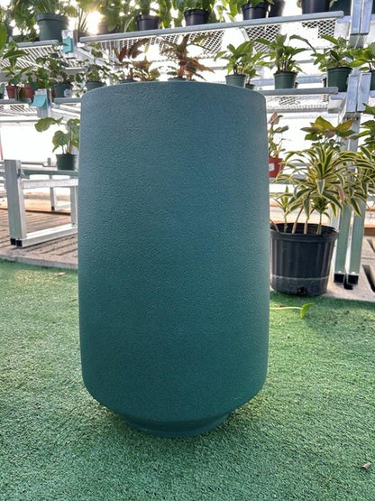 Brut Round Planter – Moss Green Matte Modern Indoor Plant Pot