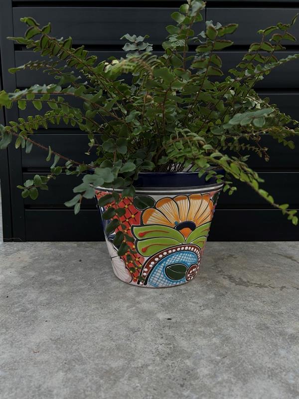 Mexican Planters – Hand-Painted Terracotta Pots with Vibrant Folk Art Designs