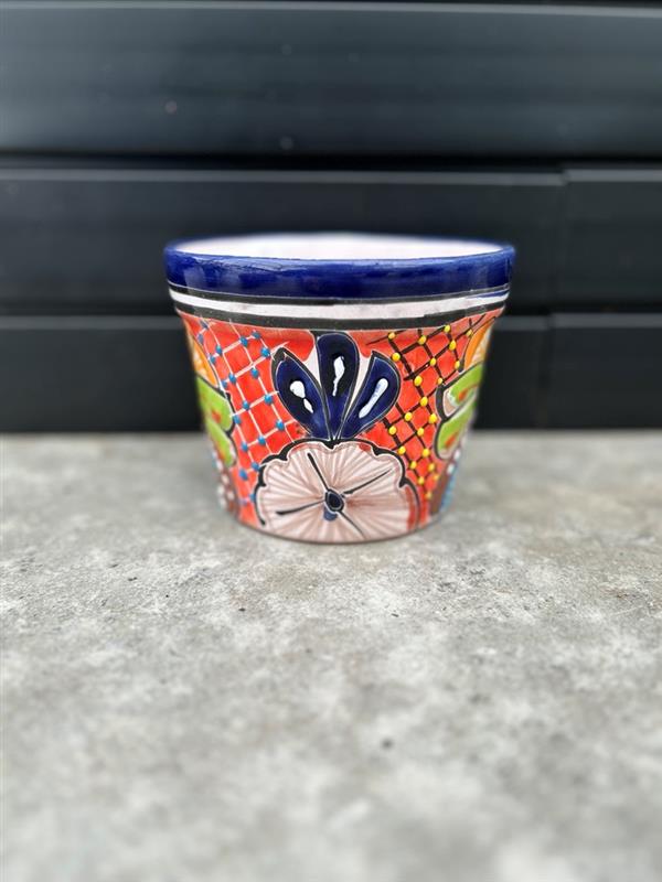Mexican Planters – Hand-Painted Terracotta Pots with Vibrant Folk Art Designs