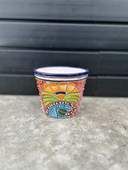 Mexican Planters – Hand-Painted Terracotta Pots with Vibrant Folk Art Designs