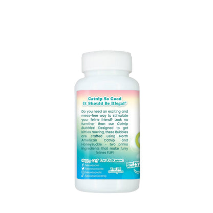 Catnip Bubbles with Honeysuckle – Interactive, Herbal Bubble Fun for Cats