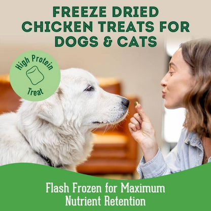 Chicken Freeze-Dried Pet Treats – High-Protein, Single-Ingredient Goodness for Dogs & Cats