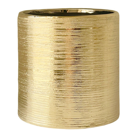 Pot en or gravé