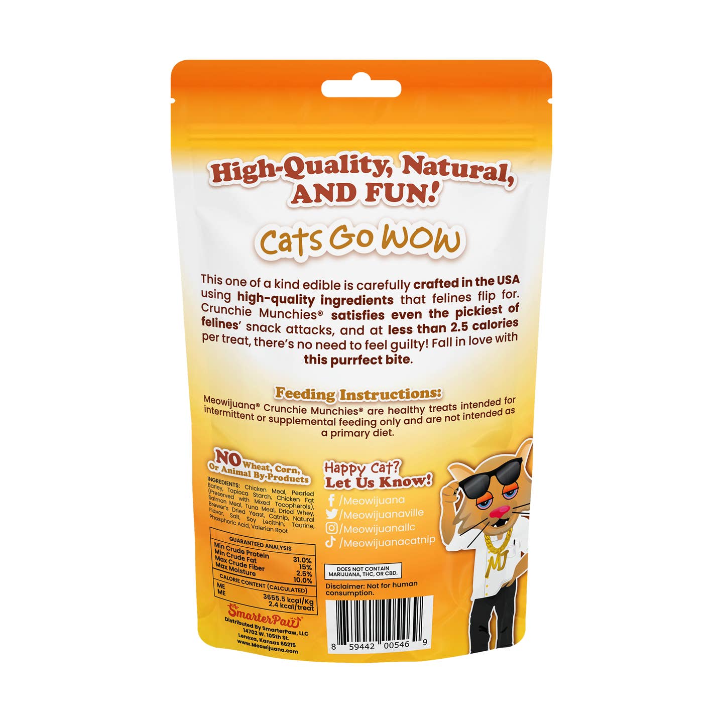 Crunchie Munchie – Catnip Chicken Treats for Playful, Protein-Loving Cats
