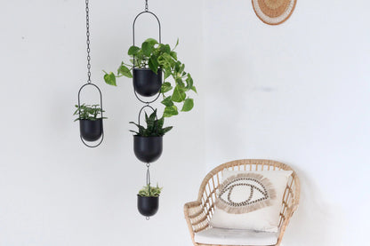 black indoor hanging planter Hanging Planters – Stylish Indoor & Outdoor Plant Holders – Urbane Eight Inc