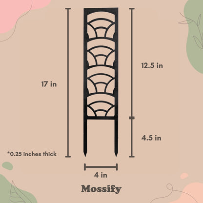 rainbow wooden trellis with measurements 
