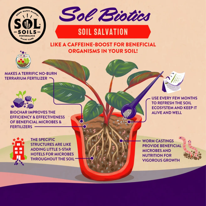 an informational page displaying and instructing the benefits of using sol soils soil salvation